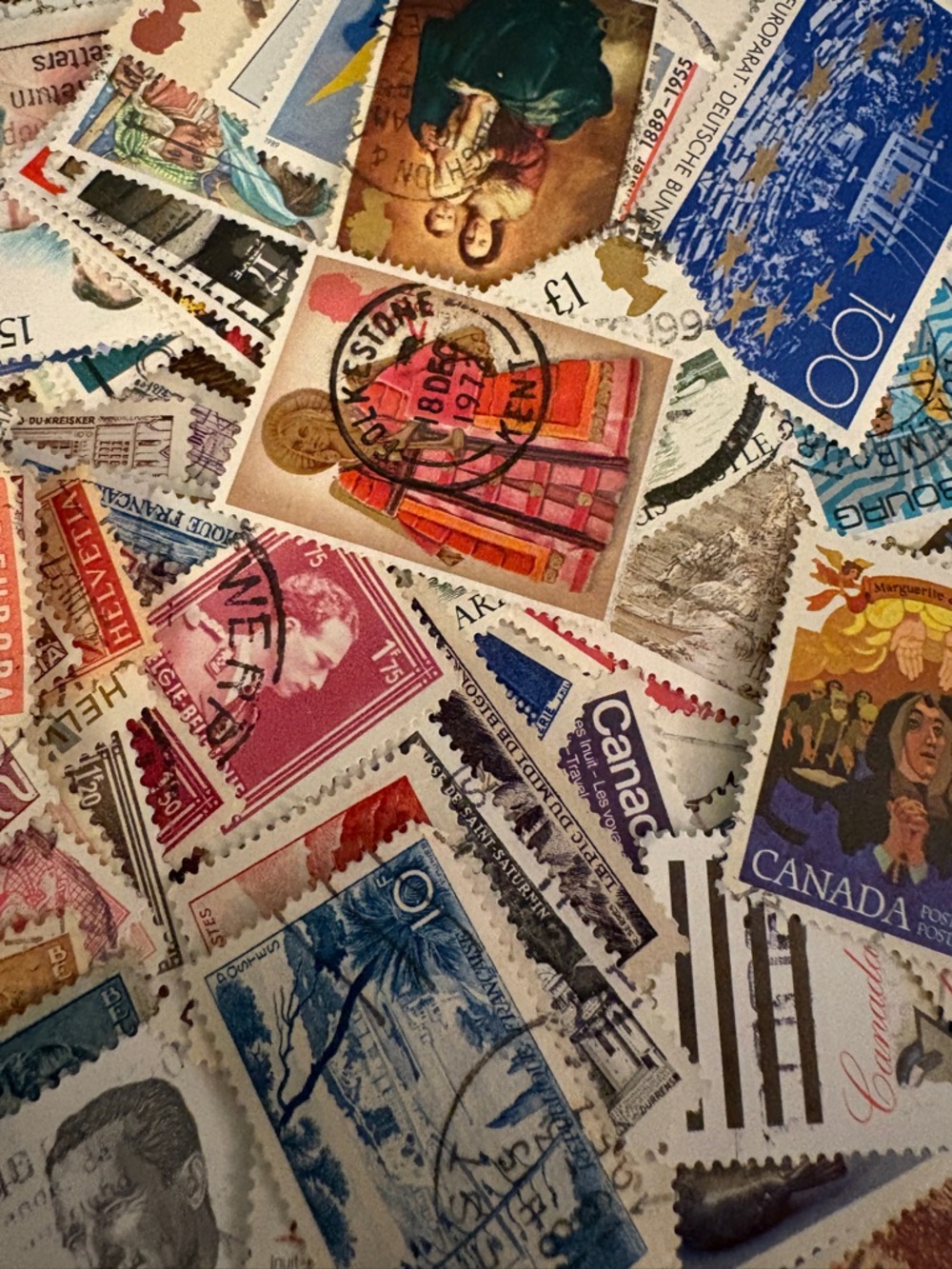 115 Mixed / Assorted Postage Stamps-  Lot #3